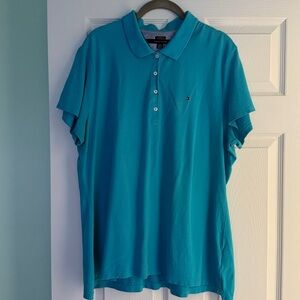 Tommy Hilfiger Classic Aqua Blue Polo
